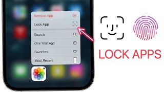 How to LOCK APPS on iPhone with Face ID amp Passcode [upl. by Andy]