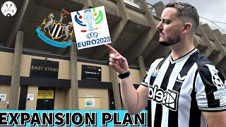 East Stand EXTENSION Plan To Make St James’ Park 2nd BIGGEST Stadium In England For Euro 2028 [upl. by Nosredna]