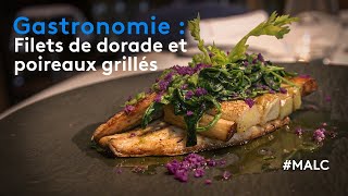 Gastronomie  Filets de dorade et poireaux grillés [upl. by Herb]