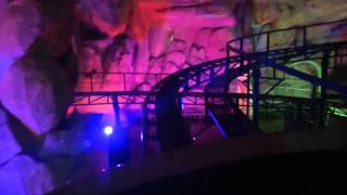 Karst Cave Weird Powered Dinosaur Roller Coaster POV Bizarre Jin Jiang Action Park China [upl. by Biles68]