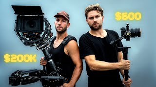 600 GIMBAL VS 200000 HOLLYWOOD STEADICAM BROLL [upl. by Paige]