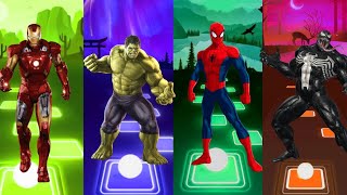 Marvel Venom Cartoon 🆚 Ironman 🆚 Spiderman 🆚 Hulk💥💫 Who Is Stronger 💪⁉️ [upl. by Akelahs]