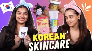 We Tried VIRAL Korean Skincare 😳 ft mandalshalini  Aashi Adani [upl. by Hanaj860]