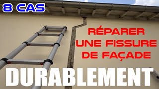 Réparer une fissure de façade solidement et durablement  8 cas critiques 100 fiable [upl. by Lanny296]