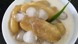 Saging Con Yelo Sweetened Saging na Saba Recipe [upl. by Esilrahc]