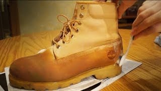 How to Clean and Restore Timberlands Make Suede Boots Sexy DIY [upl. by Gervase]