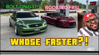 BOLT ON G37 AND BOOSTED FRS HITS THE BACK ROADS HOW TO RECORD IG REELS ON AN IPHONE [upl. by Heber]