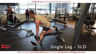 Single Leg Stiff Leg Deadlift Bench [upl. by Annahoj]