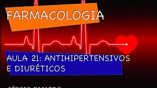 Curso de Farmacologia Aula 21  Antihipertensivos  Regulação da PA [upl. by Rupert]