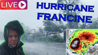 🔴LIVE  Watch HURRICANE FRANCINE Impact Louisiana  STORM CHASER [upl. by Voccola]