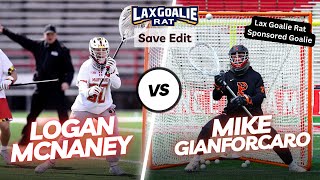 Best Save Edit Yet Logan McNaney Maryland vs Mike Gianforcaro Princeton  w Sideline footage [upl. by Redep]