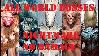 Remnant From the Ashes All World Bosses No Damage Nightmare Difficulty by DreeMax [upl. by Durnan64]