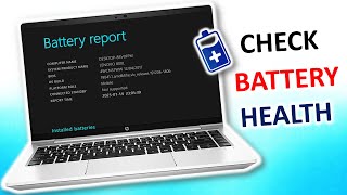 how to check battery health in laptop  check laptop battery health  2023 [upl. by Tabatha]