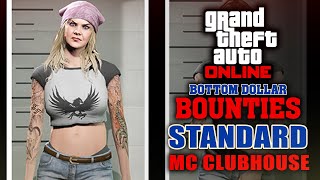 MC Clubhouse Type Standard Bounty Mission of Bottom Dollar Bounties DLC  GTA BOOM [upl. by Kcirdde]