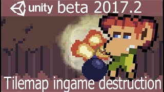 Unity 2D 20172  Tile Map Editor and ingame Tile destruction [upl. by Eirellam916]