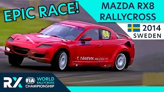 Mazda RX8 Rallycross Car in Epic Crazy Rallycross Final in Sweden 2014 Can it win [upl. by Aksoyn]