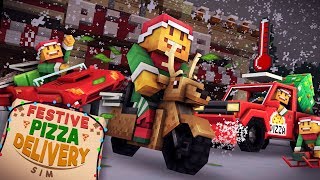 🍕🎄☃️ Festive Pizza Delivery Sim  Available on the Minecraft Marketplace [upl. by Almire]