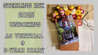 Sterling Ink 2025 Unboxing  A5  5 Year Diary [upl. by Ivets]