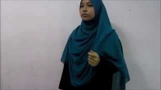 Khodija Scarf Tutorial 1  Large Hijab [upl. by Rida968]