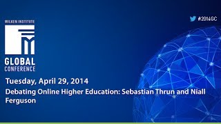 Debating Online Higher Education Sebastian Thrun and Niall Ferguson [upl. by Disraeli]