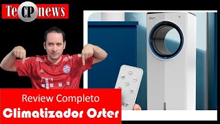 Review completo  Climatizador de Ar Oster Portátil 4 em 1  O único climatizador sem Aletas retas [upl. by Adamski548]