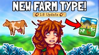 First Look At The NEW Farm Layout In Stardew Valley 16 [upl. by Whang278]