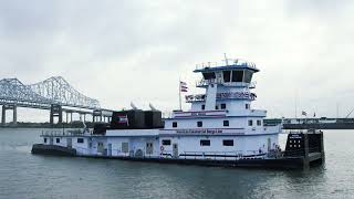 MV ACBL Mariner Mightiest Mississippi River towboat yet [upl. by Isbel]