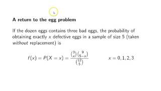 Hypergeometric distribution introduction [upl. by Carling]