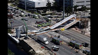 FIU Pedestrian Bridge Collapse Florida [upl. by Ellimak]