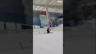 Amelia Røer Amundsen 🇳🇴  slalom training during APC Performance Camp at Snø indoor ski sheskis [upl. by Nivrem]