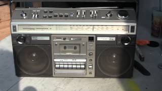 Hitachi TRK8190H Boombox unpacked amp Played Live [upl. by Dirgis]