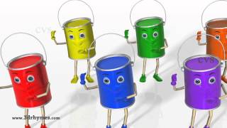 Color Songs  3D Animation Learning Colors Nursery Rhymes for children [upl. by Litt399]