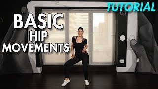 How to do Basic Hip Movements Hip Hop Dance Moves Tutorial  MihranTV [upl. by Stoddard784]