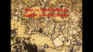 How to identify Chalcopyrite in polish section [upl. by Neesay]