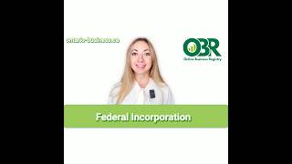 Incorporate a Federal Corporation in Canada  Incorporation  Online Business Registry [upl. by Llig]