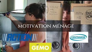 VLOG 🛍️SoldeS  GEMO ACTION🛒j ai dévalisé CENTRAKOR 🧹Motivation MéNaGe😜 [upl. by Yonina]