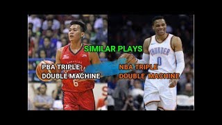 SCOTTIE THOMPSON AND RUSSEL WESTBROOK IDENTICAL PLAYS [upl. by Nevi990]