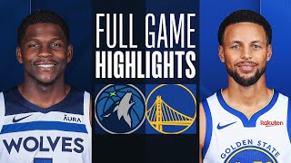 TIMBERWOLVES at WARRIORS  FULL GAME HIGHLIGHTS  November 12 2023 [upl. by Ztnahc502]