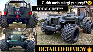 Pakistan’s First Willys Jeep Modified Into 4×4 Monster 😍  Review Price amp Details 🔥  Restoration [upl. by Tahpos]