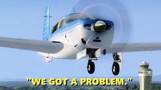 Pilot Has GEAR FAILURE in Flight Simulator X Multiplayer [upl. by Nuahsor]