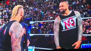 REACTION TAMA TONGA DEBUT SOLO SIKOA BETRAYS JIMMY USO ON WWE SMACKDOWN [upl. by Leunam727]