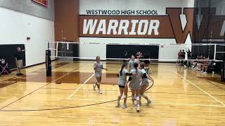 Westwood Volleyball JV White vs Georgetown Scrimmage  080924 [upl. by Kellby]