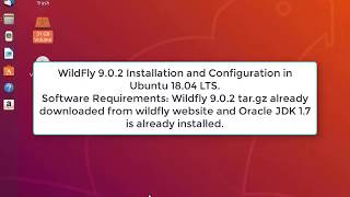 WildFly 902 Installation and Configuration in Ubuntu 1804 LTS [upl. by Meehahs]