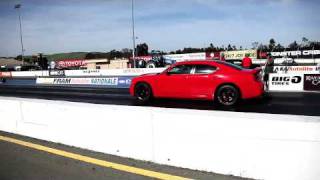 SRT8 Charger snaps halfshaft at Infineon Dragway [upl. by Elianora917]