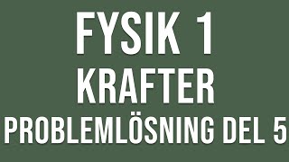 Fysik 1  Krafter  Problemlösning del 5 [upl. by Imer14]