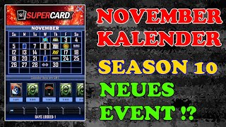 NOVEMBER KALENDER Analyse  Season 10 Datum  Neues Event   WWE SuperCard Deutsch [upl. by Lleuqar]