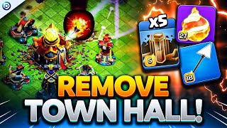 REMOVE TH with FIREBALL  GIANT ARROW Insane ROOT RIDER TRICK  TH16 Attack Strategy Clash of Clans [upl. by Burnside240]