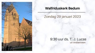 Zondag 29 januari met ds T J Lucas uit Vriezenveen [upl. by Yennaiv252]