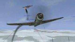 IL21946 Me109 vs B17F y B24 [upl. by Ahsitniuq]