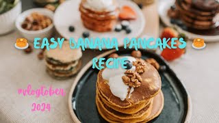 How to make banana pancakes  Easy fluffy banana pancake recipe easypancakerecipe bananapancakes [upl. by Dong]